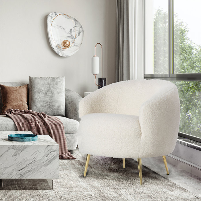 Orren Ellis Laranya Upholstered Barrel Chair & Reviews | Wayfair